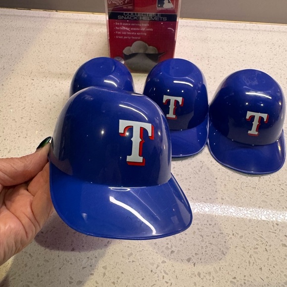 Texas Rangers - small snack helmets - 4 total - New - Picture 4 of 5